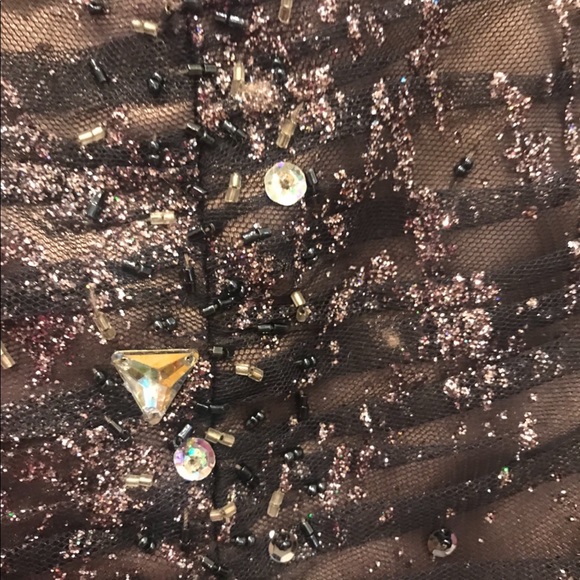 Never worn silver glitter prom dress - Picture 8 of 12